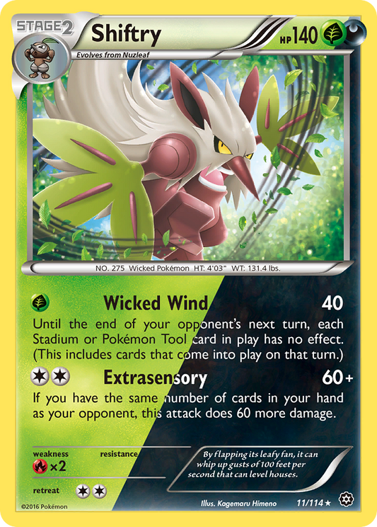 Shiftry - Steam Siege 11  (Foil) - Near Mint - Ungraded