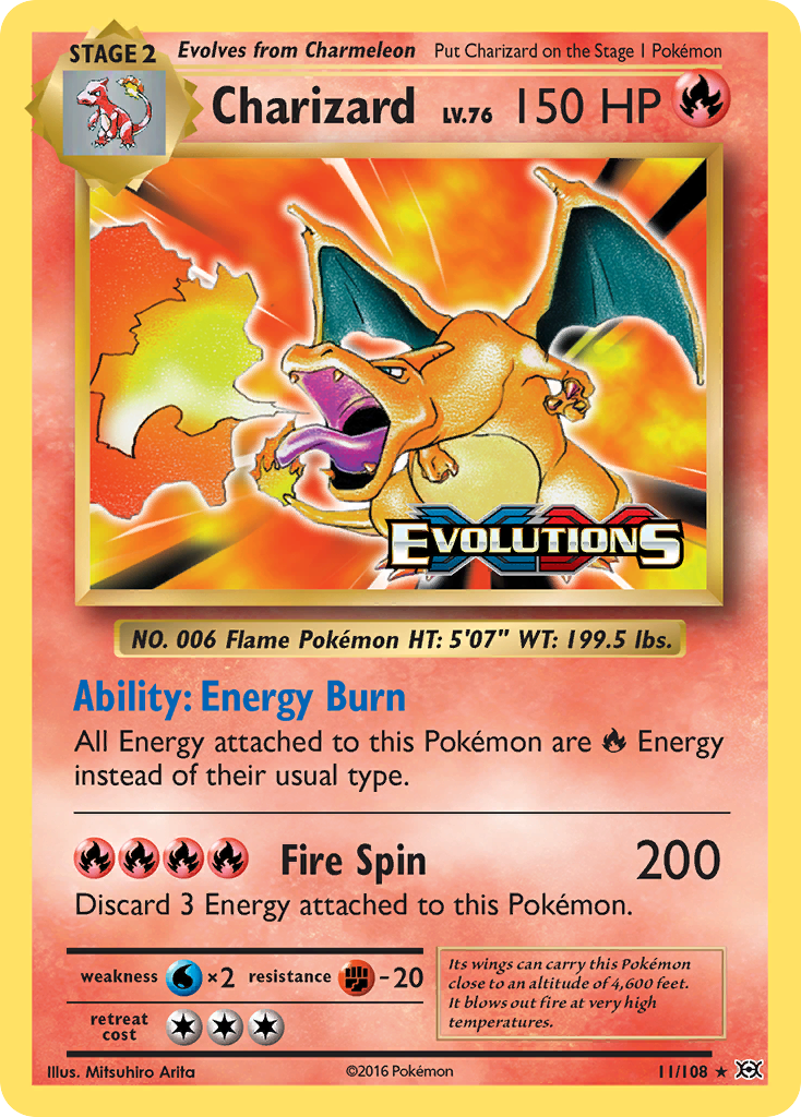 Charizard - Evolutions 11/108 (Foil) - Near Mint