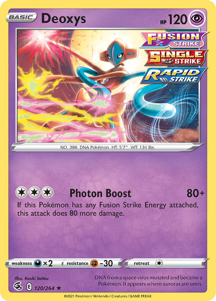 Deoxys - Fusion Strike 120/264 (Foil) - Near Mint