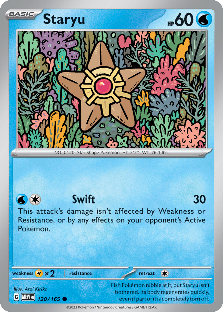Staryu - Scarlet & Violet 151 120/165 - Near Mint