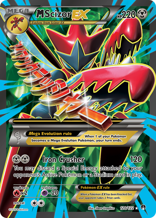 M Scizor EX (Full Art) - BREAKpoint 120  (Foil) - Near Mint - Foil