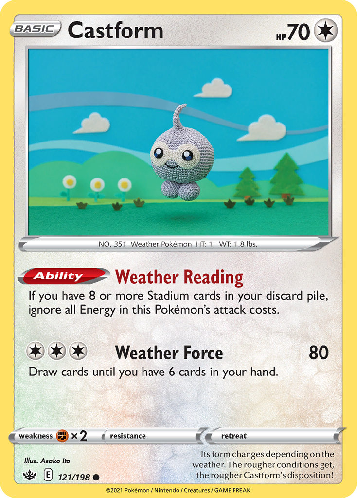 Castform - Chilling Reign 121/198 - Near Mint