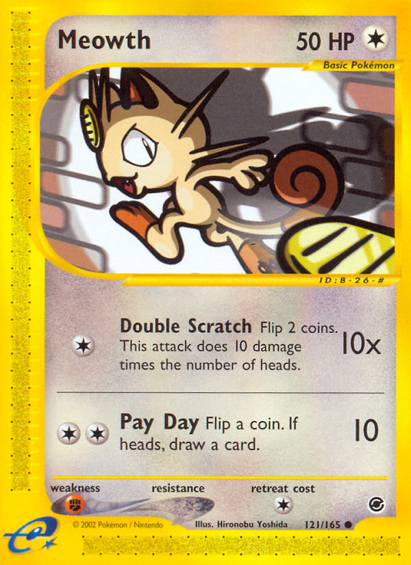 Meowth - Expedition 121/165 - Near Mint