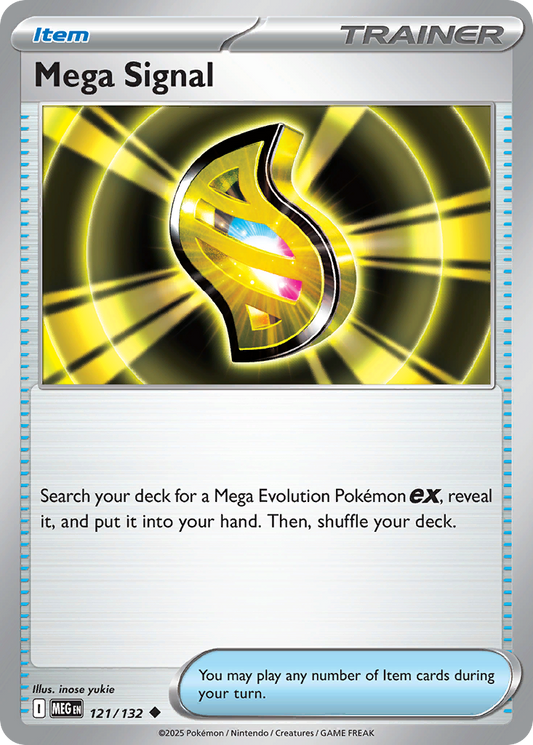 Mega Signal - 121/132 - Mega Evolution 121/132 - Near Mint