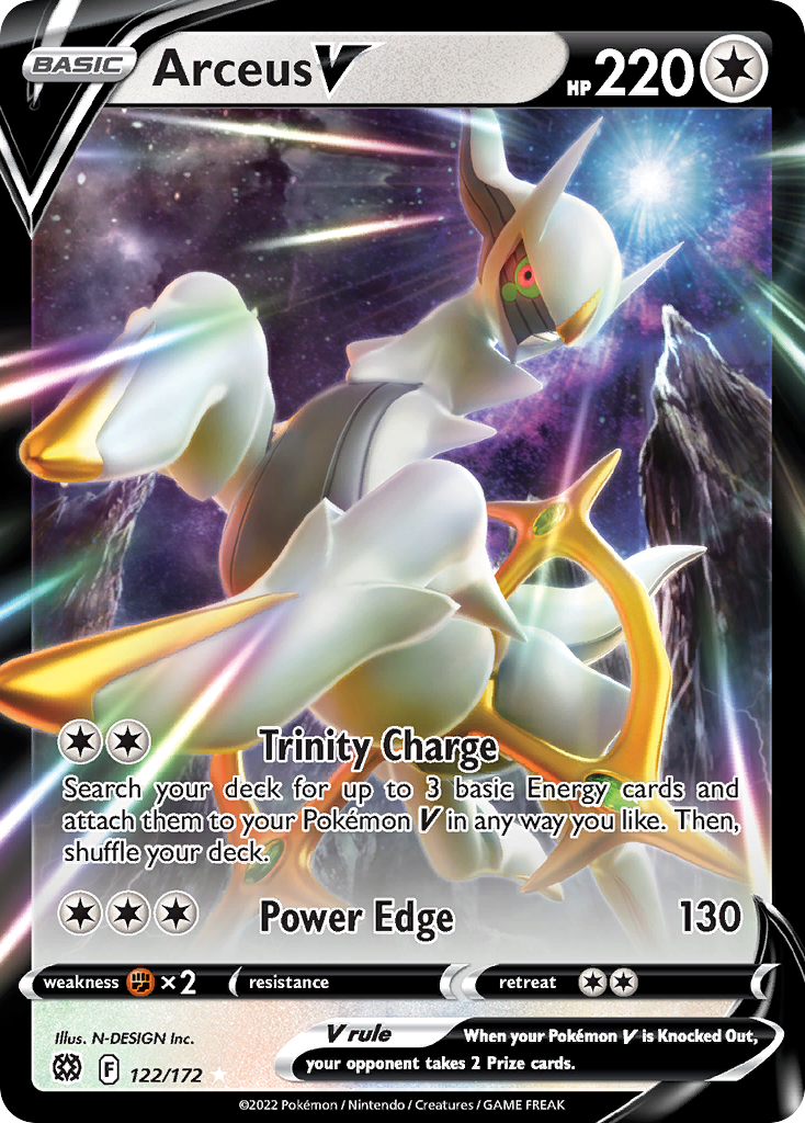 Arceus V - Brilliant Stars 122/172 (Foil) - Near Mint