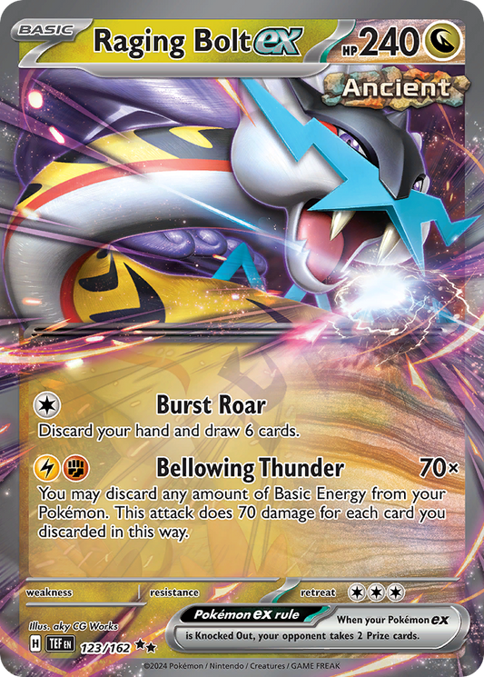 Raging Bolt ex - Temporal Forces 123/162  (Foil) - Near Mint - Ungraded