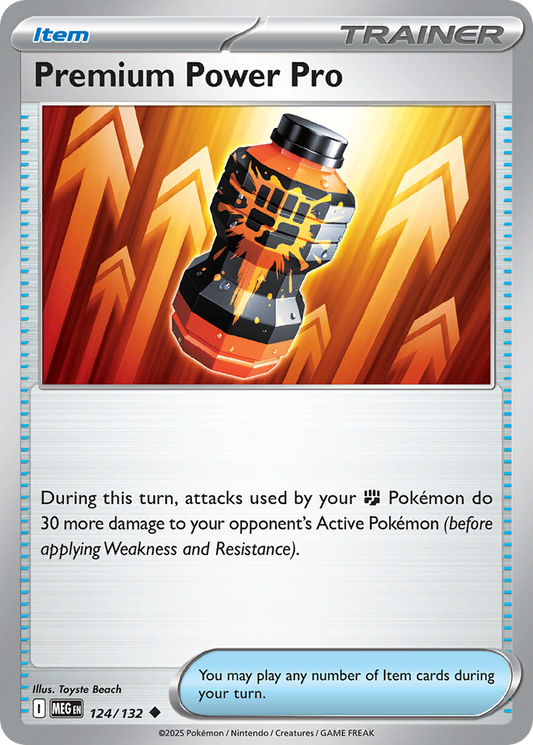 Premium Power Pro - 124/132 - Mega Evolution 124/132 - Near Mint