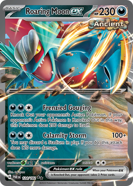 Roaring Moon ex - Paradox Rift 124/182 (Foil) - Near Mint