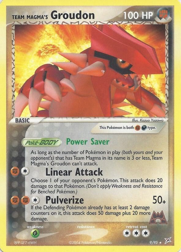 Team Magma's Groudon (EX Team Magma vs Team Aqua) - Deck Exclusives 009/095 - Lightly Played
