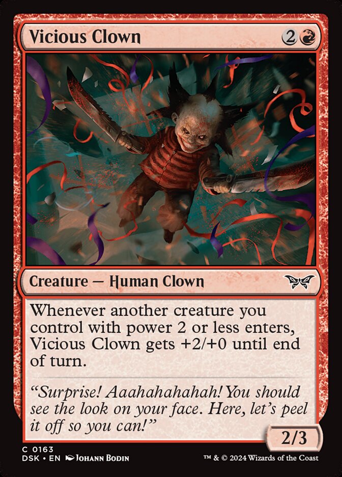 Vicious Clown - Duskmourn: House of Horror 163 (Foil)
