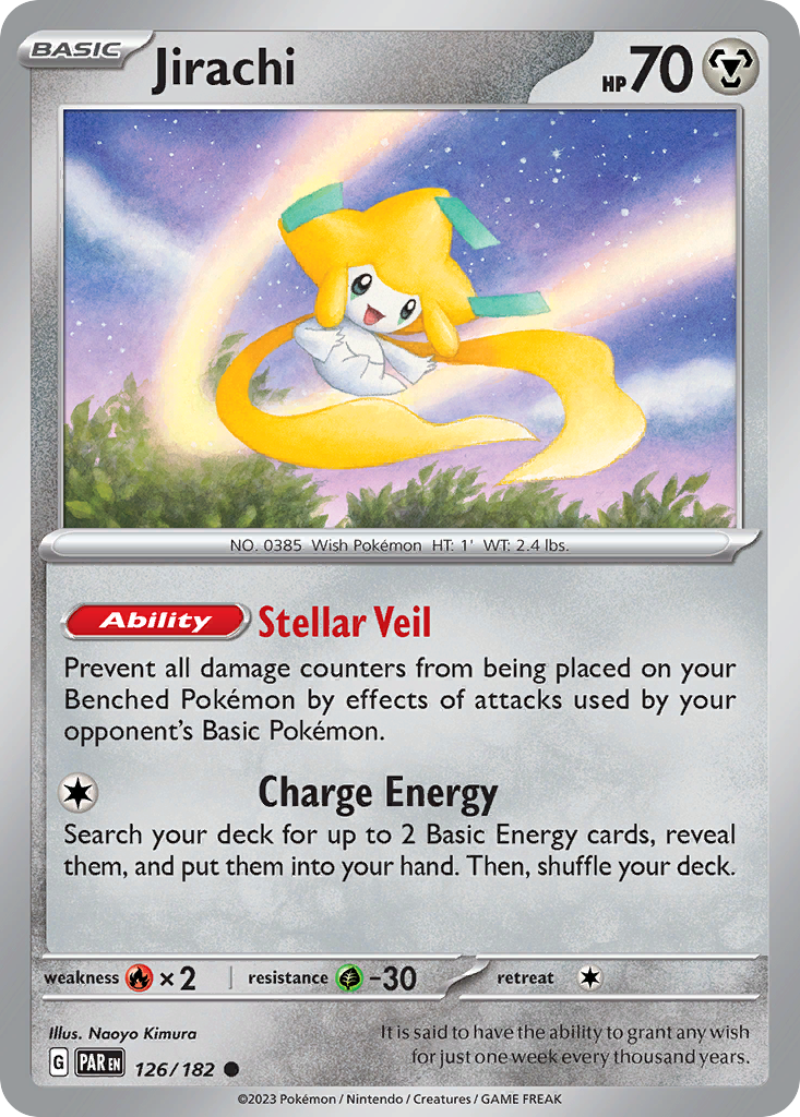 Jirachi - Paradox Rift 126/182 (Foil) - Near Mint