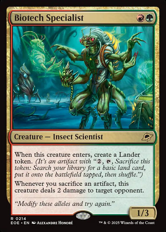 Biotech Specialist - EOE 214