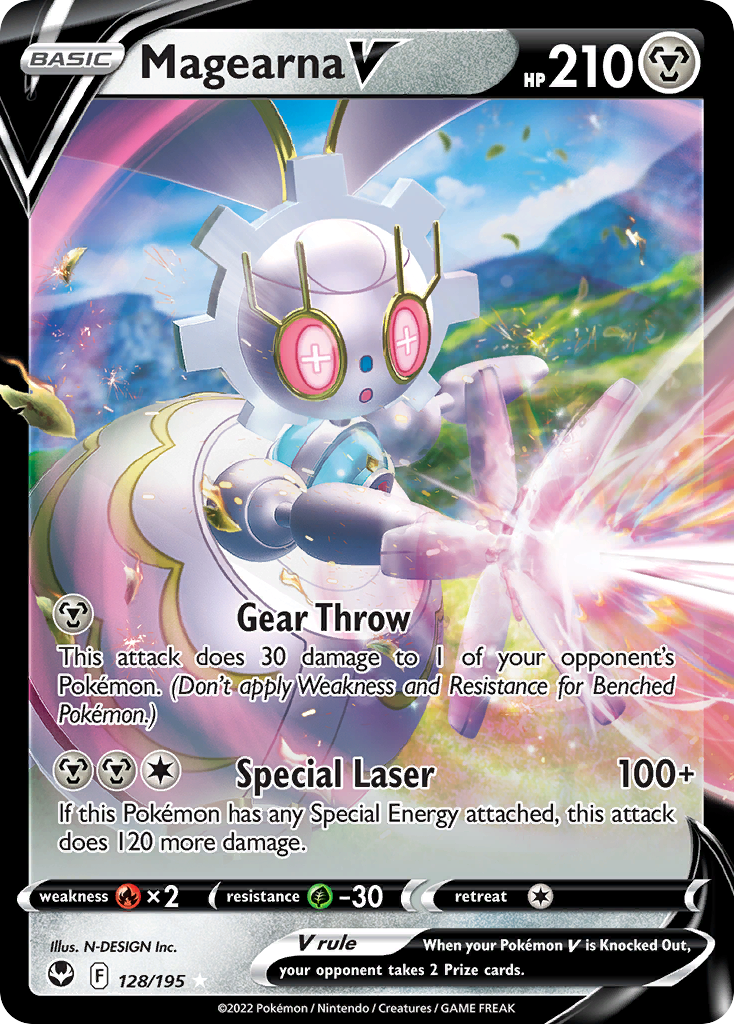 Magearna V - Silver Tempest 128/195 (Foil) - Near Mint