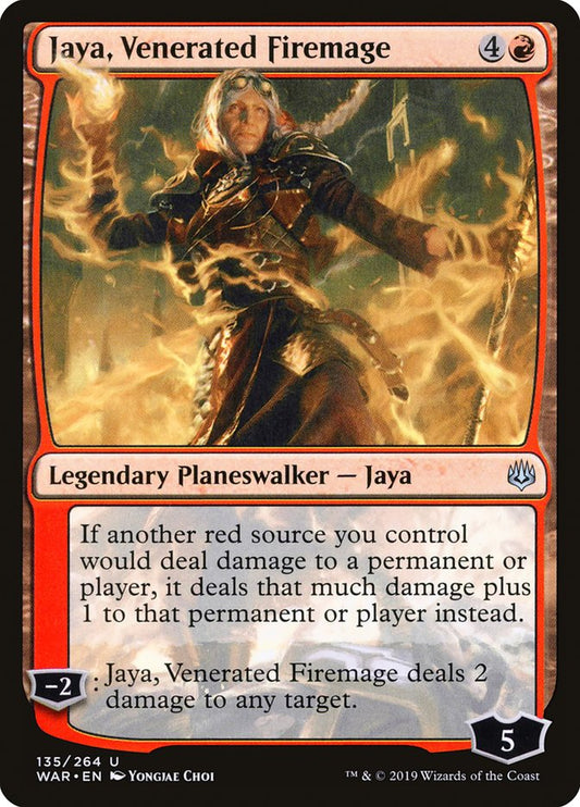 Jaya, Venerated Firemage - War of the Spark 135