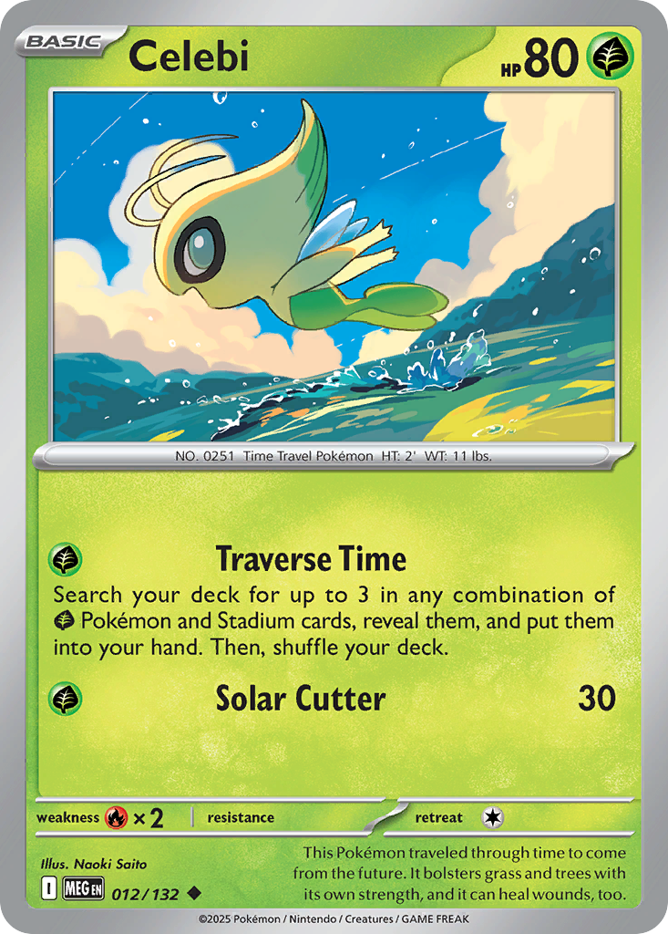 Celebi - Mega Evolution 012/132 - Near Mint