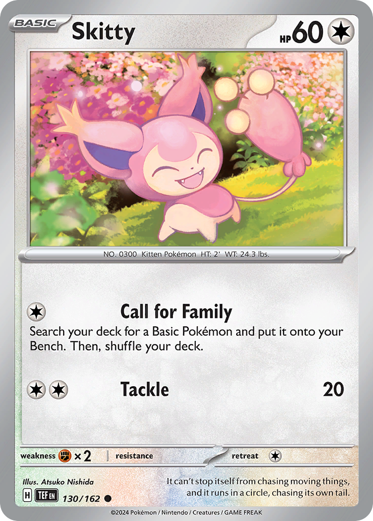 Skitty - Temporal Forces 130/162 (Foil) - Near Mint