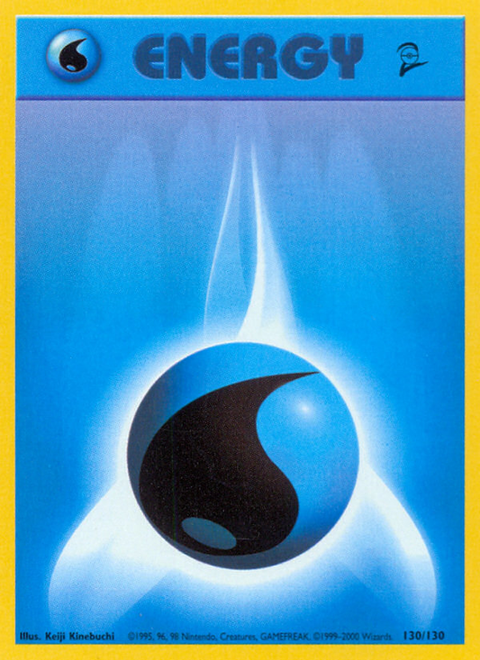 Water Energy - Base Set 2 130  - Near Mint