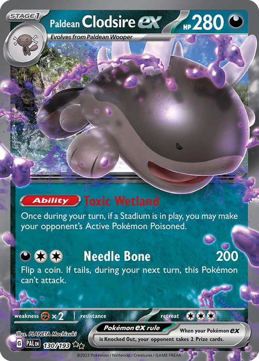Paldean Clodsire ex - Paldea Evolved 130/193  (Foil) - Near Mint - Ungraded