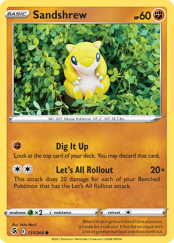 Sandshrew - Fusion Strike 131/264 (Foil) - Near Mint