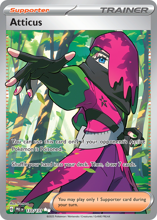 Atticus - Prismatic Evolutions 133/131  (Foil) - Near Mint