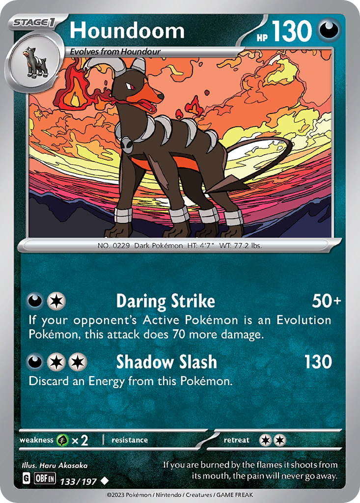 Houndoom - Obsidian Flames 133/197 - Near Mint