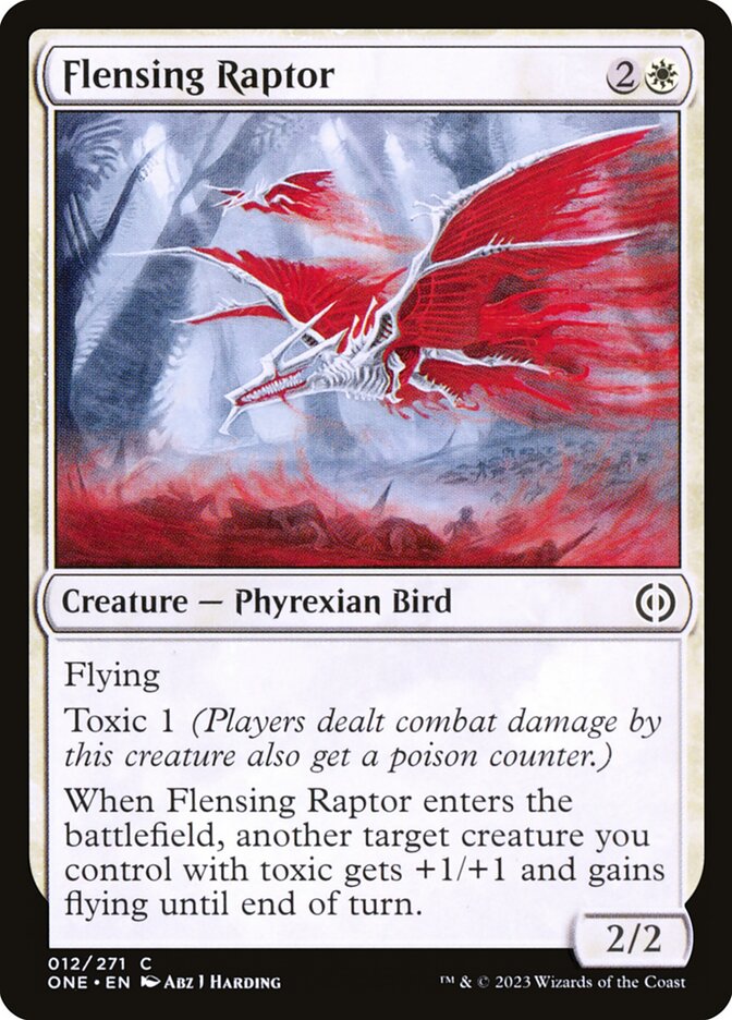 Flensing Raptor - Phyrexia: All Will Be One 12