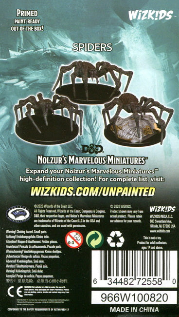 D&D Nolzur's Marvelous Miniatures: Spiders #72558