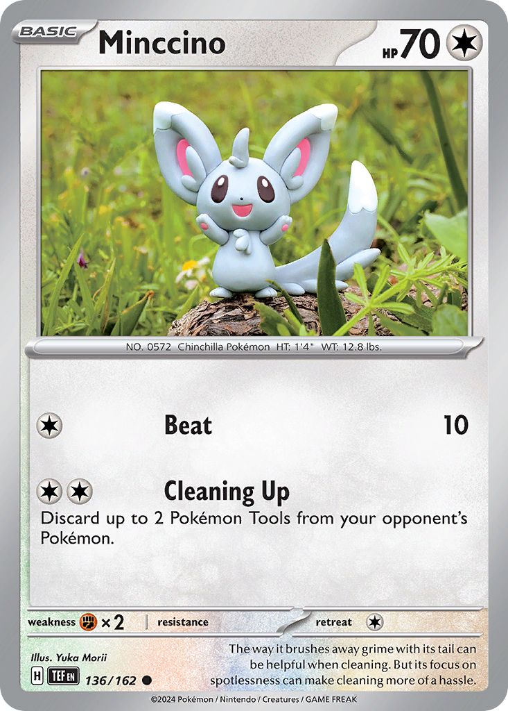 Minccino - Temporal Forces 136/162 (Foil) - Near Mint