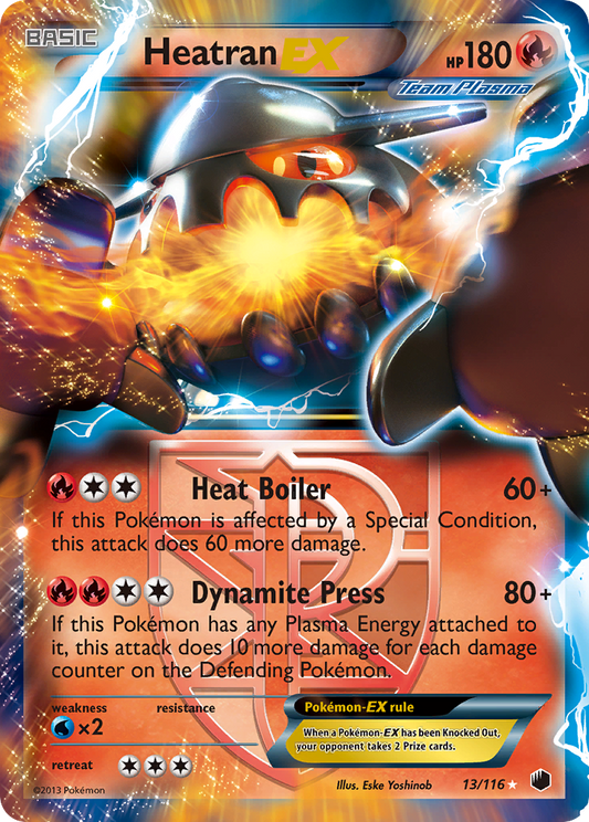 Heatran EX (Team Plasma) - Plasma Freeze 13  (Foil) - Near Mint - Ungraded