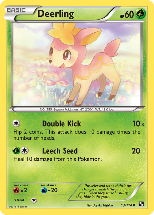Deerling - Black and White 13 - Moderately Played