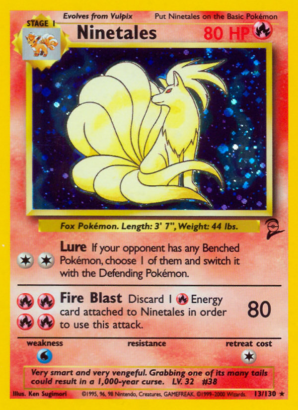 Ninetales - Base Set 2 13 (Foil) - Moderately Played