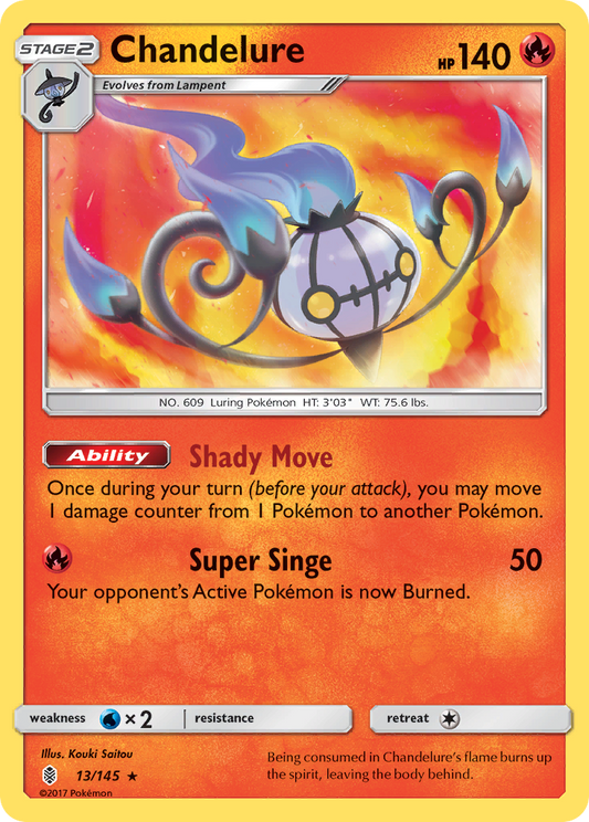 Chandelure - Guardians Rising 13/145  (Foil) - Near Mint