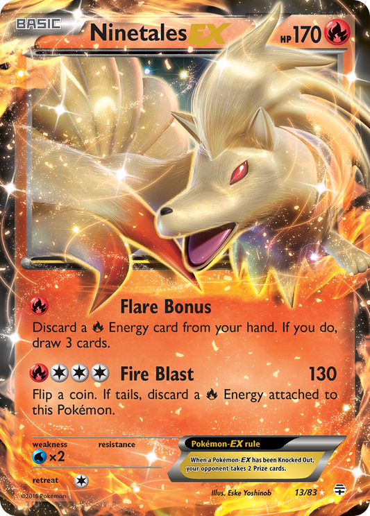 Ninetales EX - Generations 13  (Foil) - Near Mint