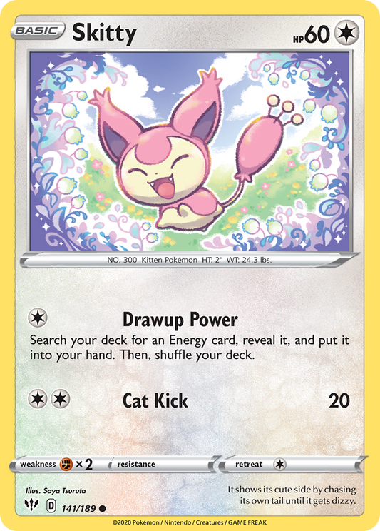 Skitty - Darkness Ablaze 141/189 - Near Mint