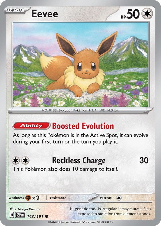 Eevee - Surging Sparks 143/191 - Near Mint
