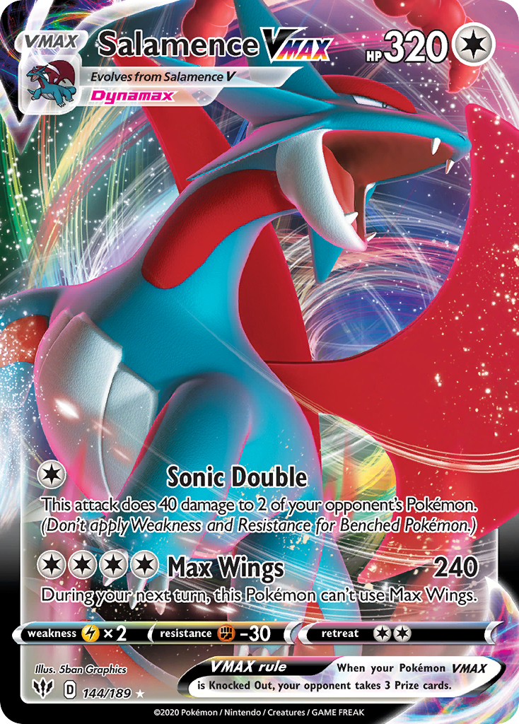Salamence VMAX - Darkness Ablaze 144/189 (Foil) - Near Mint