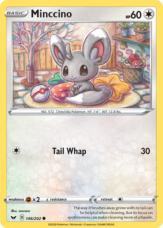 Minccino (146) - Sword & Shield 146/202  - Near Mint