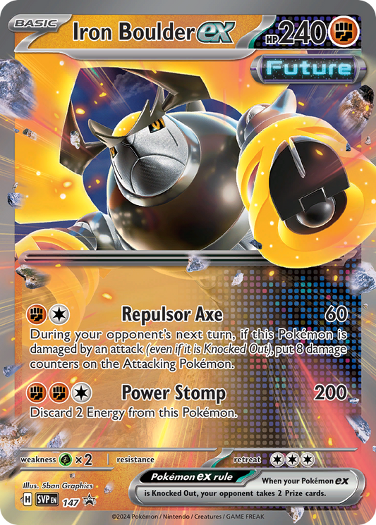 Iron Boulder ex - Scarlet & Violet Promo 147 (Foil) - Near Mint
