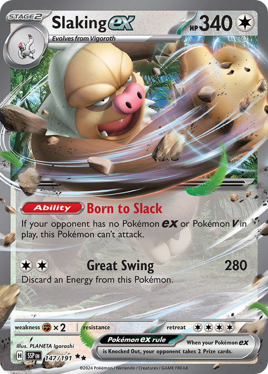 Slaking ex - Surging Sparks 147/191 (Foil) - Near Mint