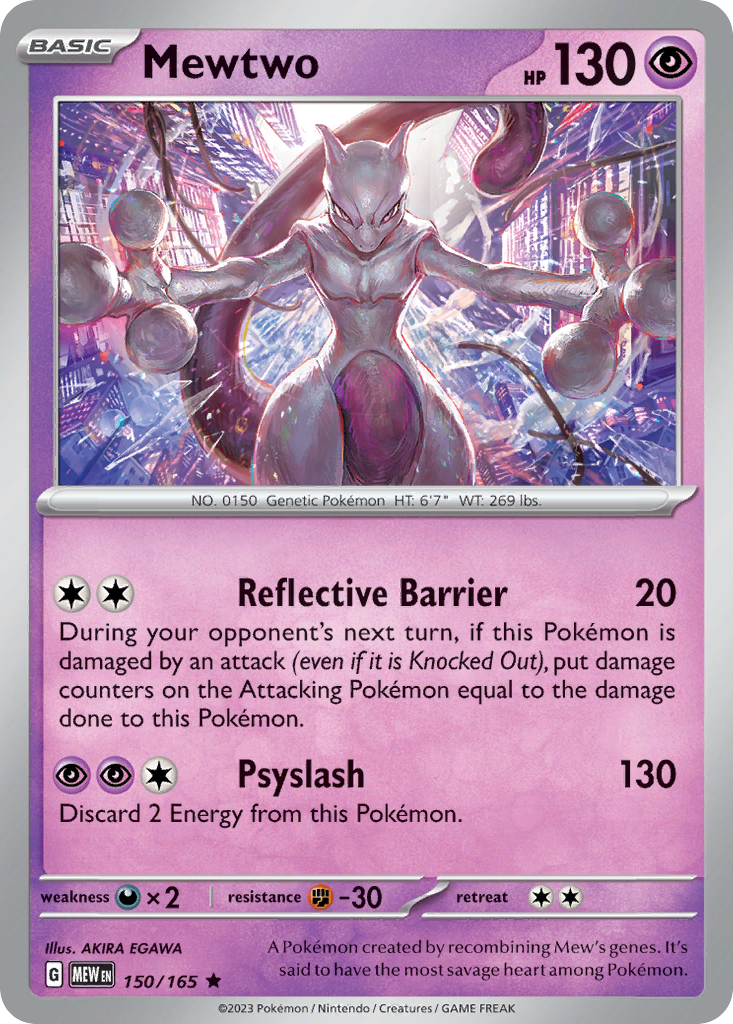 Mewtwo - Scarlet & Violet—151 150/165  (Foil) - Near Mint