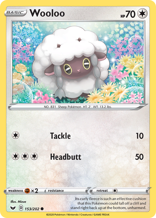 Wooloo (153) - Sword & Shield Base Set 153/202 - Near Mint