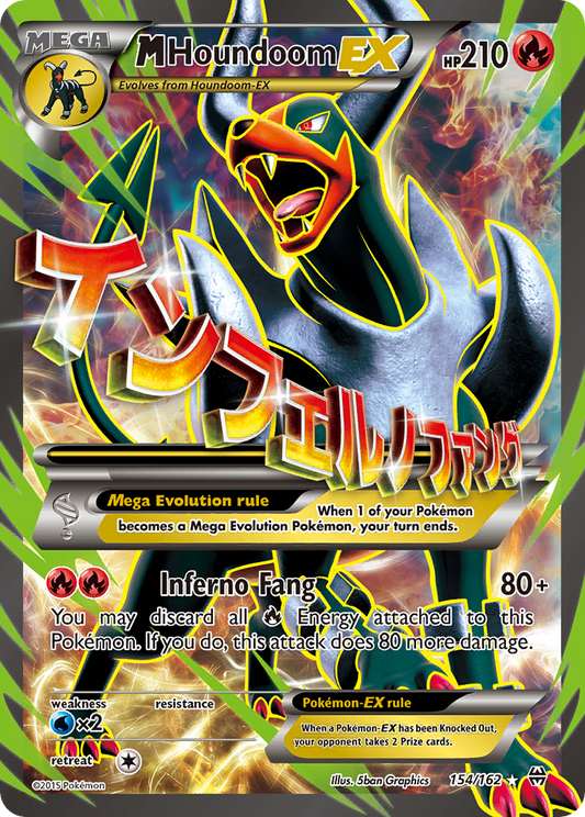 M Houndoom EX (Full Art) - BREAKthrough 154  (Foil) - Near Mint - Ungraded