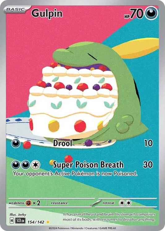 Gulpin - Stellar Crown 154/142  (Foil) - Near Mint