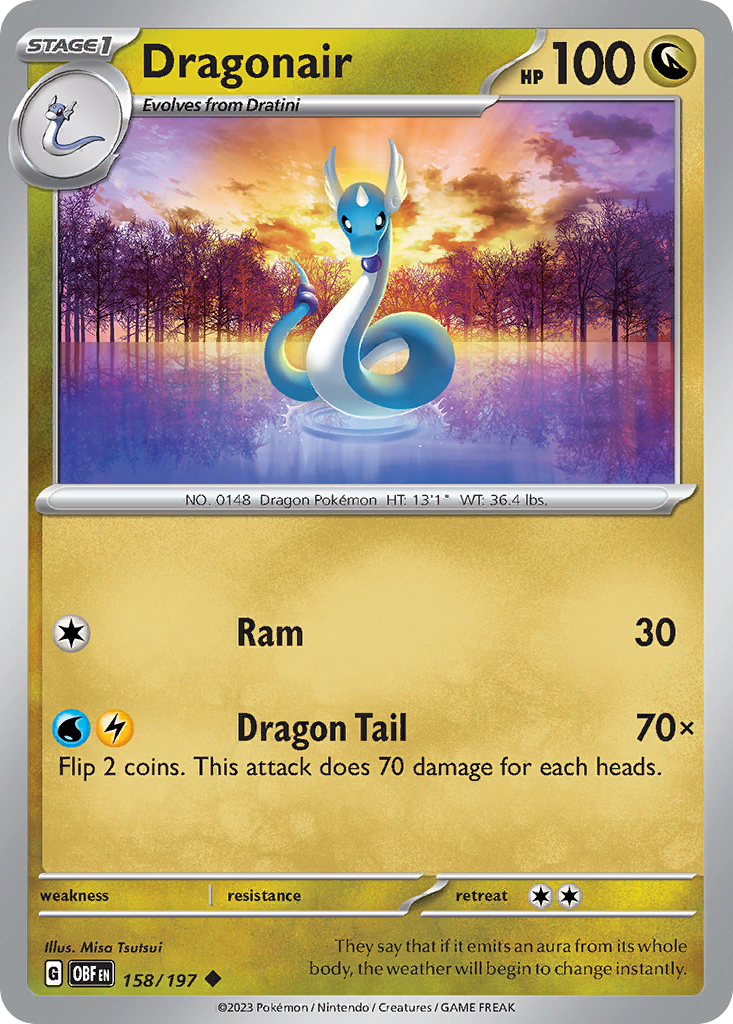 Dragonair - Obsidian Flames 158/197 - Near Mint