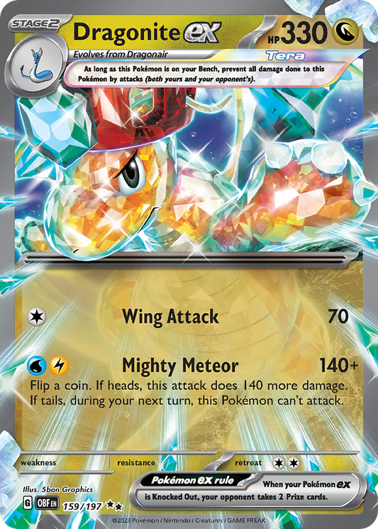 Dragonite ex - Obsidian Flames 159/197 (Foil) - Near Mint
