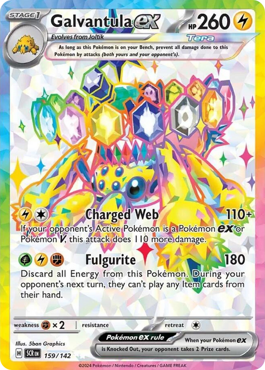 Galvantula ex - Stellar Crown 159/142  (Foil) - Near Mint