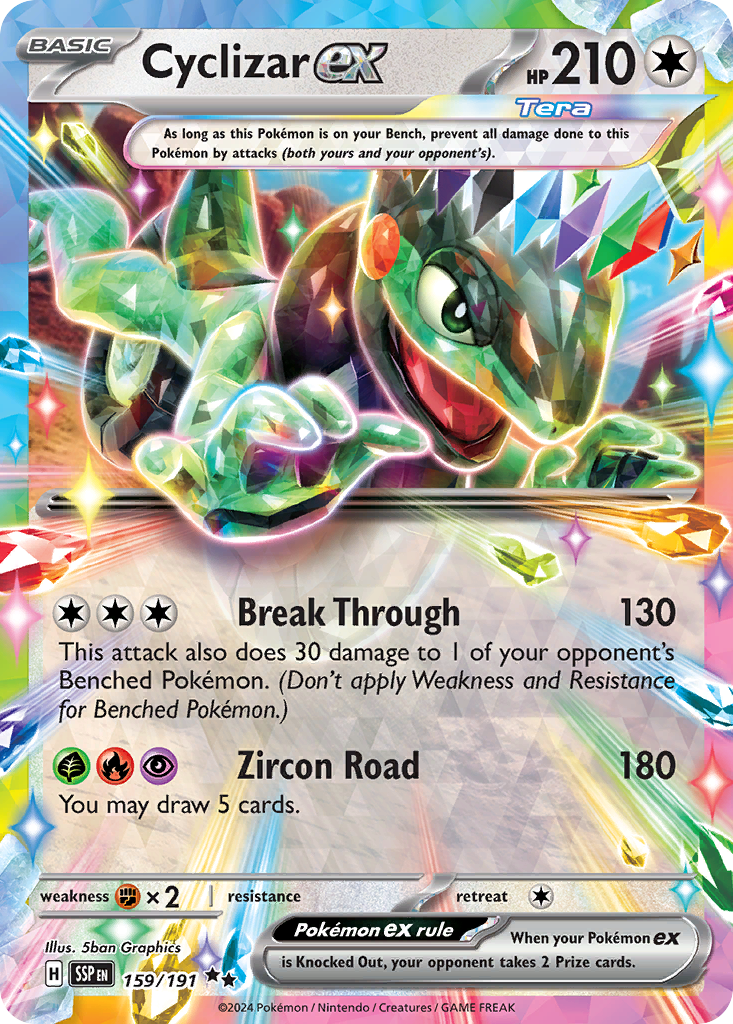 Cyclizar ex - Surging Sparks 159/191 (Foil) - Near Mint