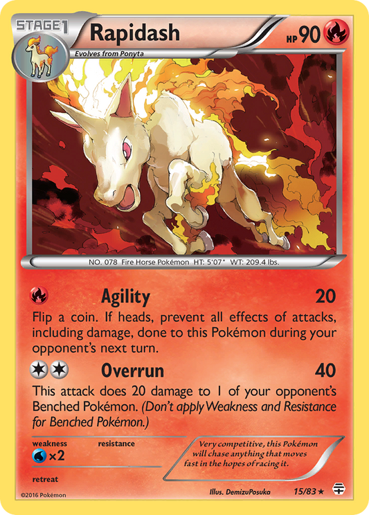 Rapidash - Generations 15 (Foil) - Near Mint