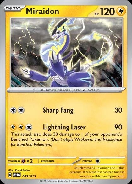 Miraidon - McDonald's Promos 2024 003/015  (Foil) - Near Mint