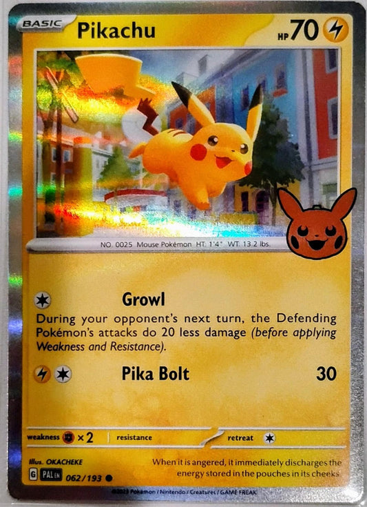 Pikachu - Trick or Trade BOOster Bundle 2023 062/193  (Foil) - Near Mint